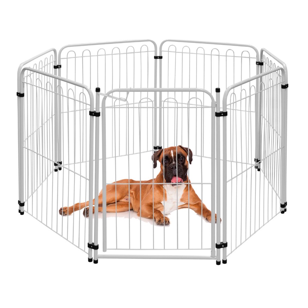 Cercado Cachorro Pet Cercadinho 6 Modulos + Portao 472x82cm