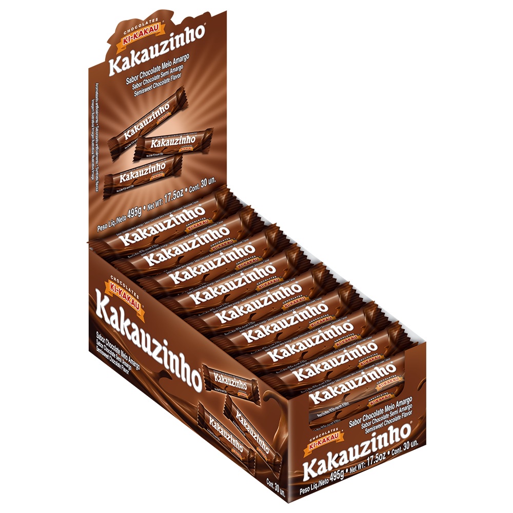 Chocolate Kakauzinho Meio Amargo Display 495G 30 und | Shopee Brasil