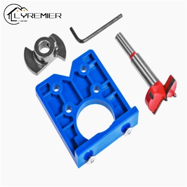 YRE 35mm Guia De Furo De Dobradiça Conjunto Diy Abridor Madeira Dobradiças Ocultas Armário De Serra De Porta