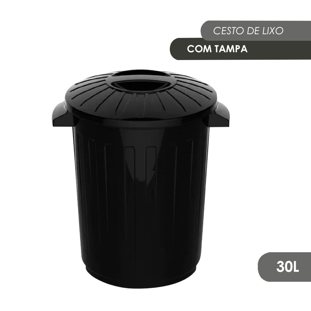 Cesto De Lixo Com Tampa Litros Uninjet Shopee Brasil