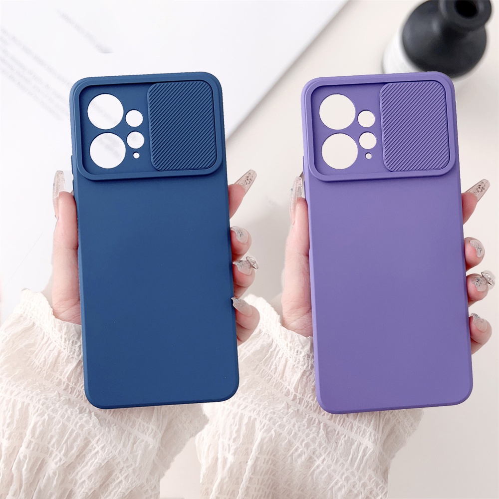 Capa De Silicone Líquido Yaheldig Para Xiaomi Poco X5 Pro 5G PocoX5 5G Proteção Da Lente Câmera Deslizante