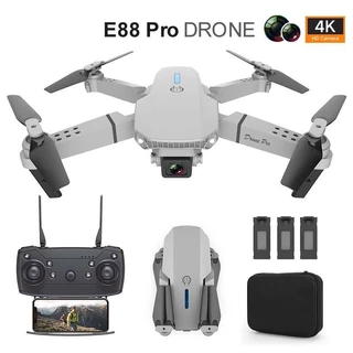 2024 Novo Mini Drone E88 Pro WIFI FPV Com Câmera RC Toy 4K Quadcopter Dobrável Em Ângulo HD