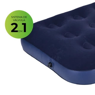 Colchao Inflavel Solteiro Multiuso 100kg Portatil Conforto O2Flow (NÃO ACOMPANHA BOMBA)