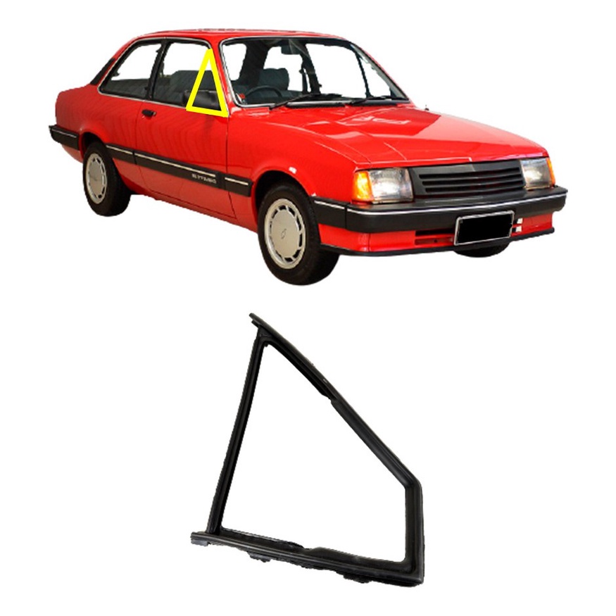 Borracha Vidro Quebra Vento Chevette 1986 Em Diante Direito