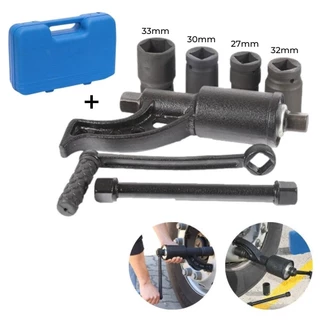 Desforcimetro para Caminhão Torqueador Chave de Roda Profissional Preto com Maleta 1:78 580kg 4 soquetes 27 30 32 33