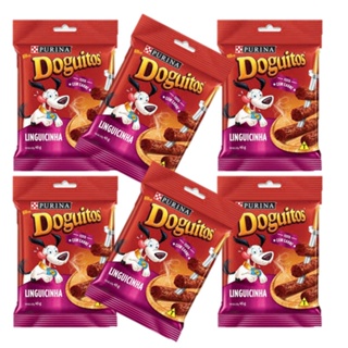 Petisco Doguitos linguicinha Para Cães combo com 6 unidades