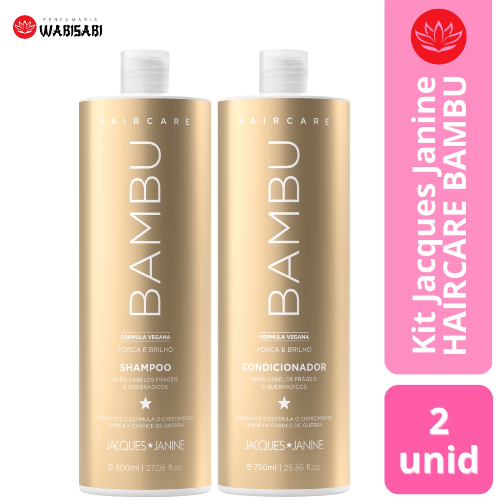 Kit Shampoo e Condicionador Jacques Janine Haircare Bambu Shopee Brasil