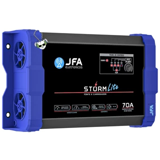 Fonte Carregador De Bateria Jfa 70a Lite Storm Slim Bivolt