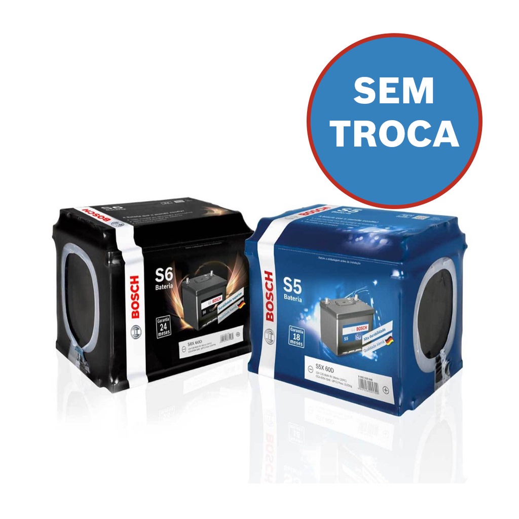 Bateria Automotiva Bosch Kadett 60ah 12v | Shopee Brasil