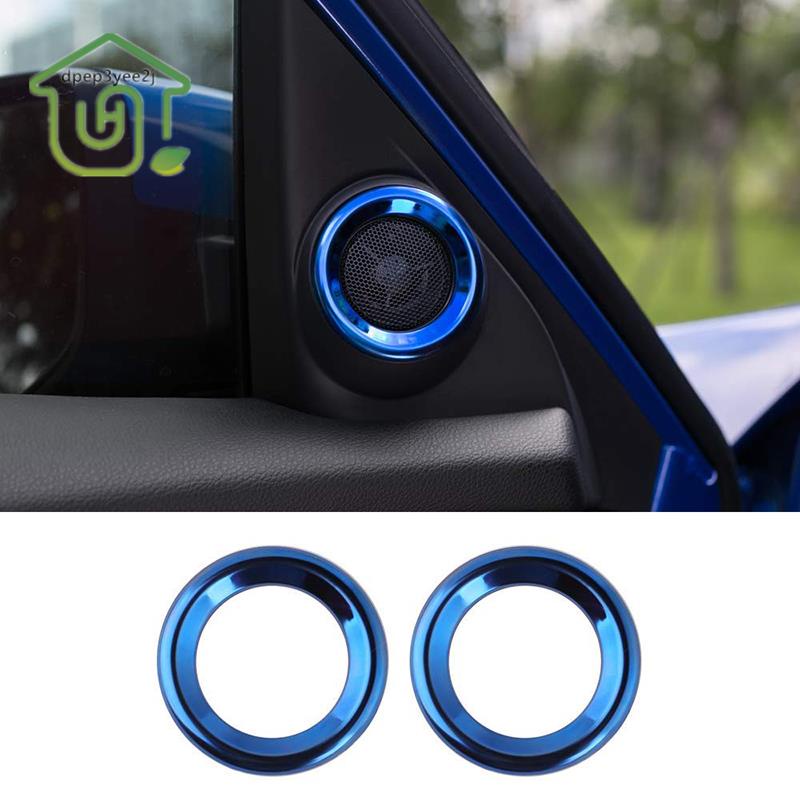 Porta Interior De Áudio Guarnição De Anel Para O 10o Gen Honda Civic 2019 2018 2017 2016 , Azul