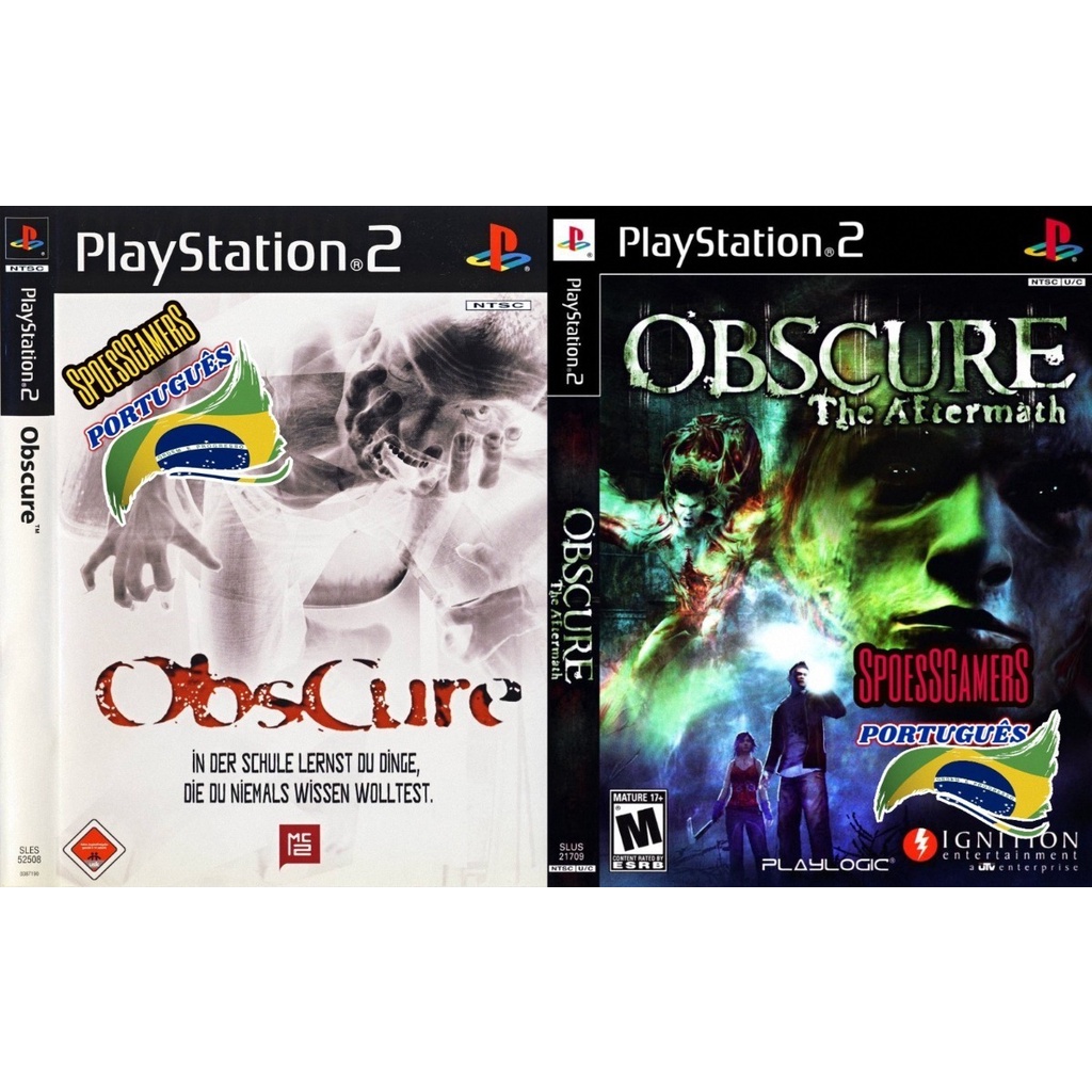 Obscure Collection Terror (2 Jogos) Ps2 Desbloqueado Patch