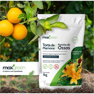 Adubo Fertilizante Torta De Mamona e Farinha De Ossos 1kg