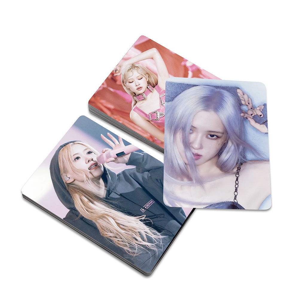 55pcs/set ROSE -R- SOLO Album BLACK-PINK Photocards Gone On The
