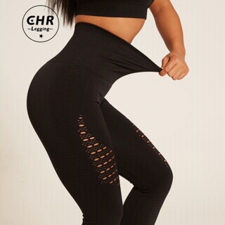 CHR Women Calças De Yoga Ocas Sem Costura De Cintura Alta Para Levantamento Do Quadril Bottoms