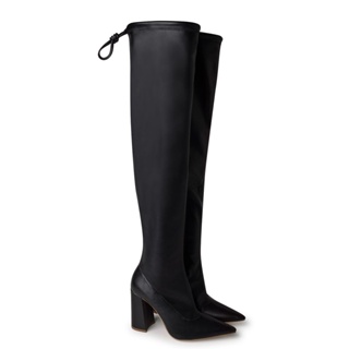 Bota Napa Confort Stretch Preto Salto Bloco
