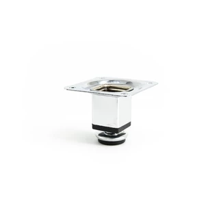 Pé Para Móveis 6cm Regulável Quadrado Cromado