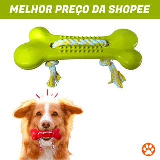 Brinquedo Osso Higienico com Corda Pequeno - Cores Sortidas