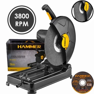 Serra Rápida Meia Esquadria 2000w Policorte 355mm Hammer