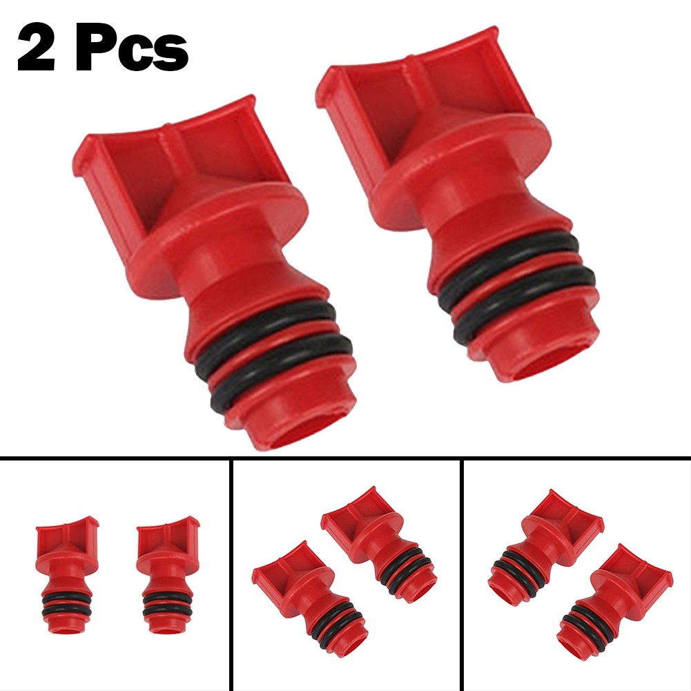 2pcs Plástico Vermelho 17mm Rosca Macho Dia Compressor De Ar Tampa Do Respiro De Óleo
