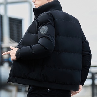 Jaqueta Masculina Casual À Prova De Vento Quente Para Homens De Inverno Um Casaco Simples