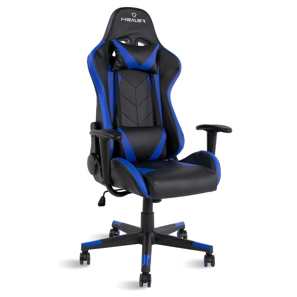 Cadeira Gamer reclinável Strike Healer Azul/Preto
