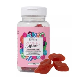 Sweet Grow - Vitaminas Em Goma Para Cabelos E Unhas 30 Dias