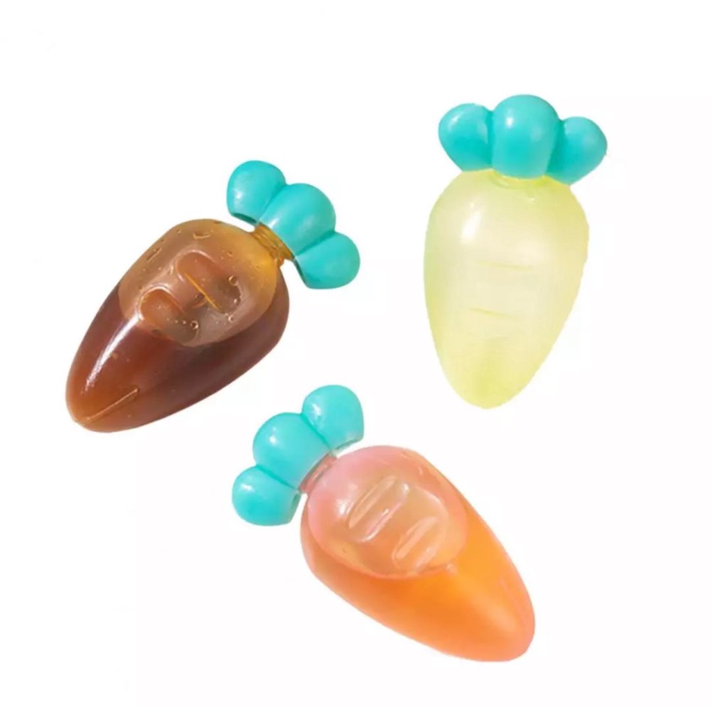 3 Mini Potes Molho Cenoura Ideal para marmita Lancheira divertida.
