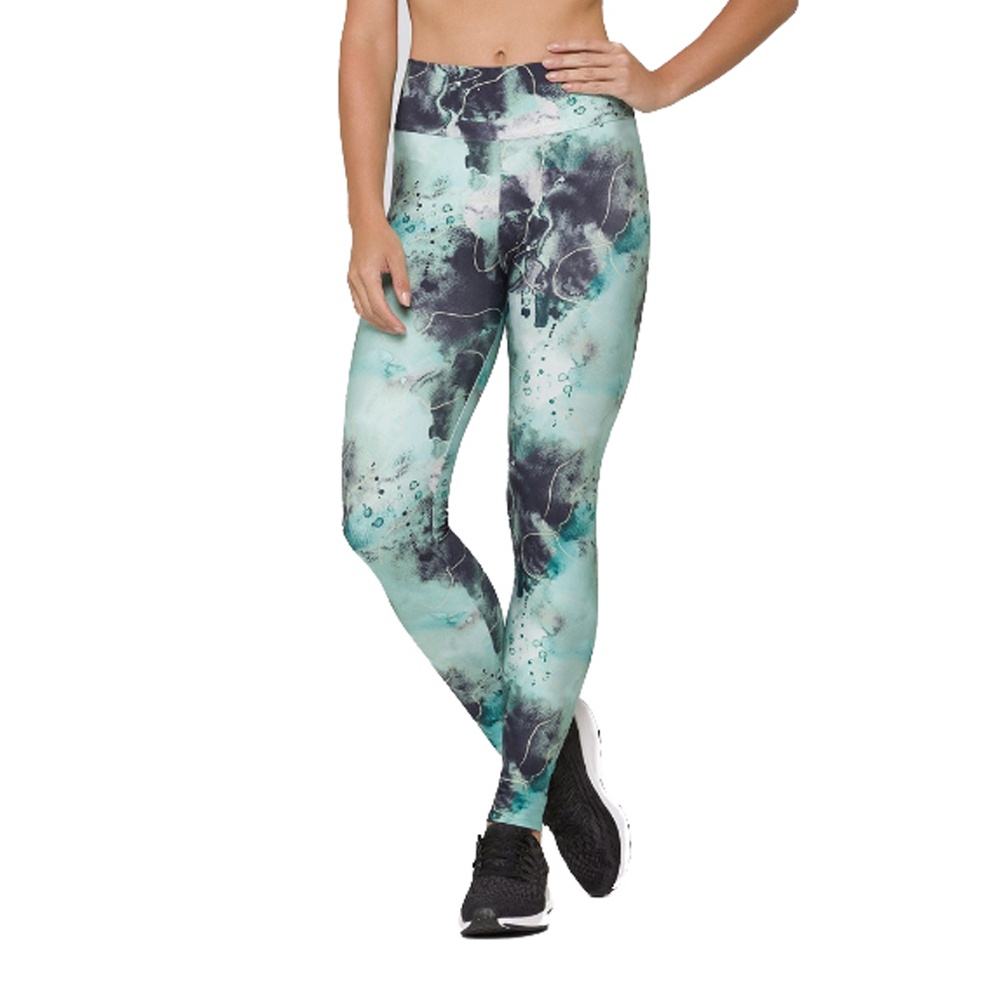 Calça Legging Leg Tecido Max Power Prada Com Zíper Roupas Femininas