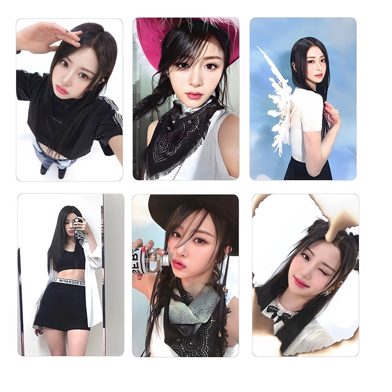 50-119pcs LE SSERAFIM Laser HOLOGRAPHIC LOMO Cards EASY