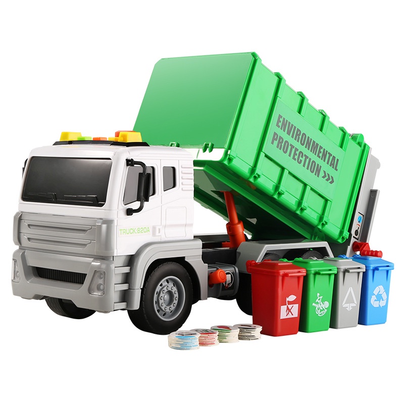 Caminhão Brinquedo Infantil Coletor Limpeza Menino Lixo