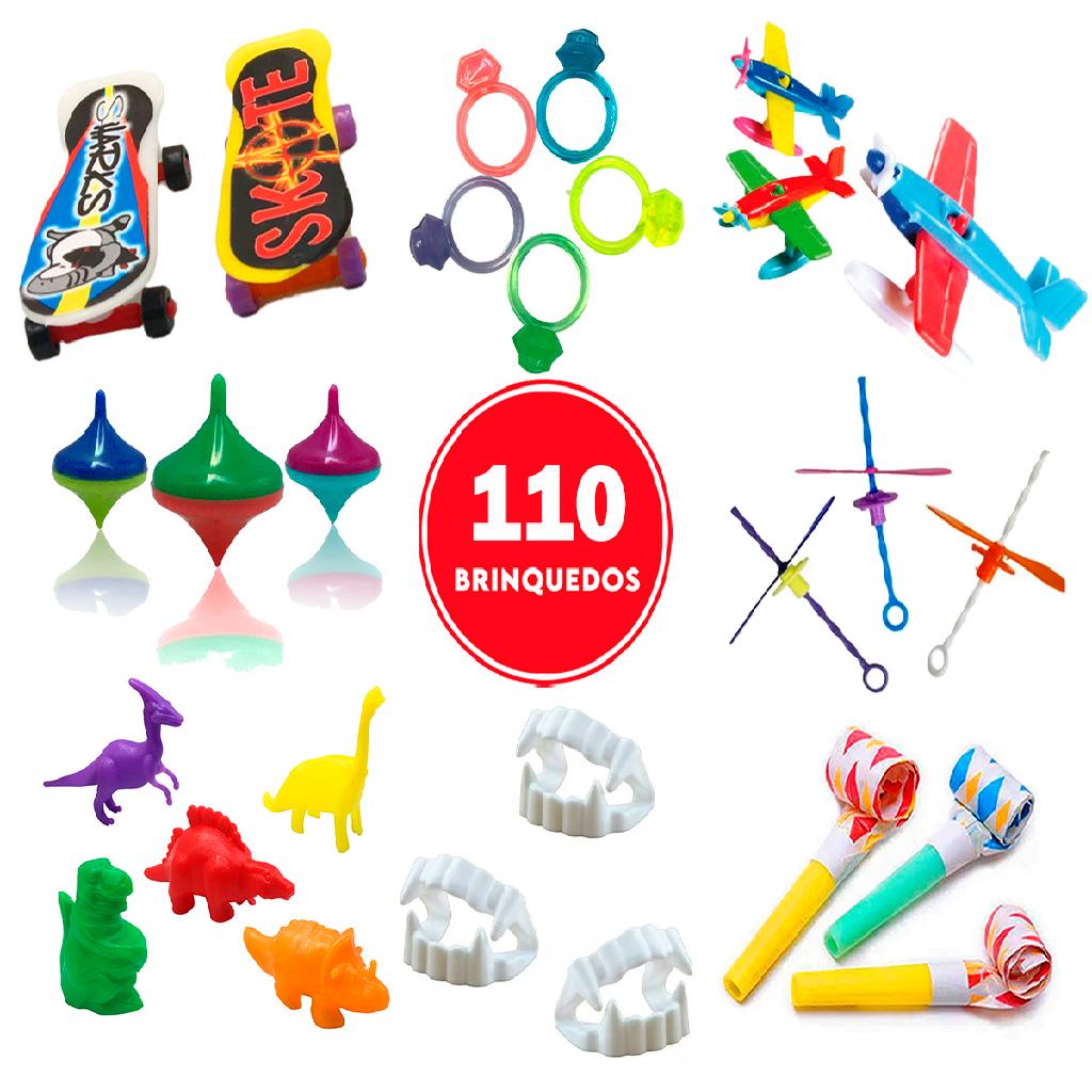 Kit 110 Brinquedinhos Lembrancinha De Aniversário Mimos Dia das ...