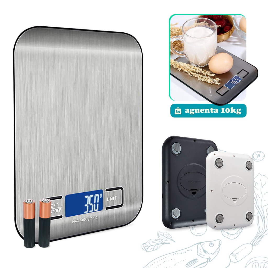 Balança Cozinha Digital Alimentos Precisão 10kg Aço Inox