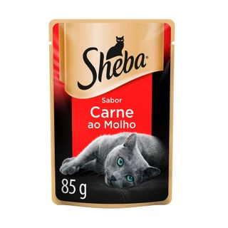 Caixa 20un Ração Úmida Sheba Sachê Gatos Adultos Carne 85g em Oferta na Shopee