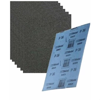 Folha De Lixa Pano Metal Grão 36 10 Unidades BOSCH