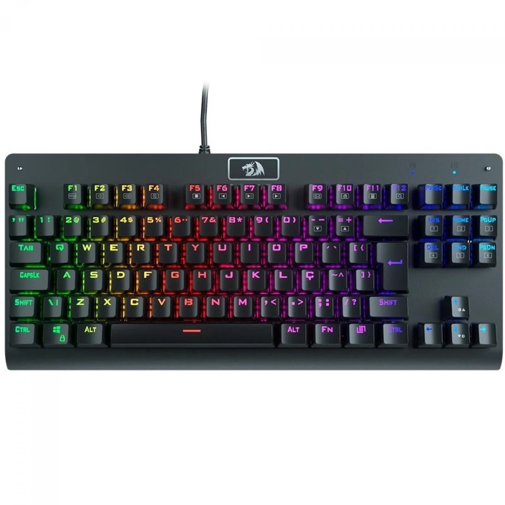 Teclado Gamer Redragon Karura B502 Brancoala Rgb Usb Abnt2