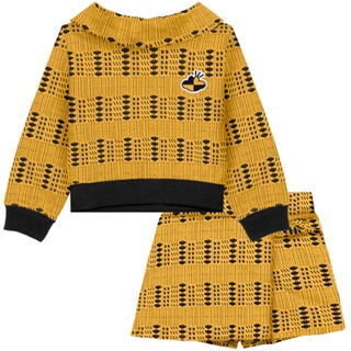 Conjunto Blusão e Short-Saia Infantil Menina Lilica
