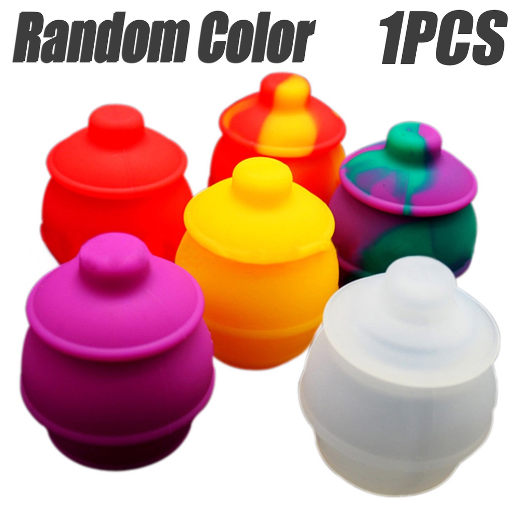Novos Boiões De 35ml De Recipientes De Silicone Frascos De Cera Concentrada Potes De Mel Multiuso Slick