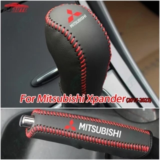 Mitsubishi Xpander Luxury Leather Shift Lever Cover Operação Capa Do Freio De Mão Acessórios Para Decoração De Carros