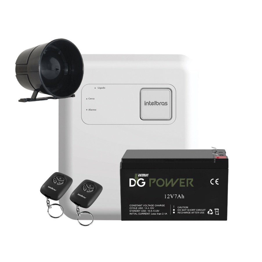 Central De Cerca Eletrica Intelbras Elc 5001 Bat Sire + Tx | Shopee Brasil