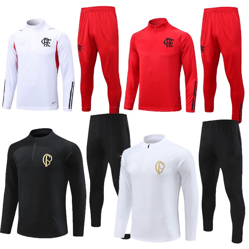 2023 2024 KLDA FM Half Zipper Fato De Truta De Futebol Para Homens