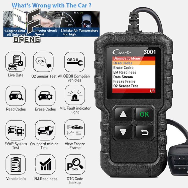 X431 CR3001 Completo Do Carro OBD2/EOBD Ferramentas De Diagnóstico ...