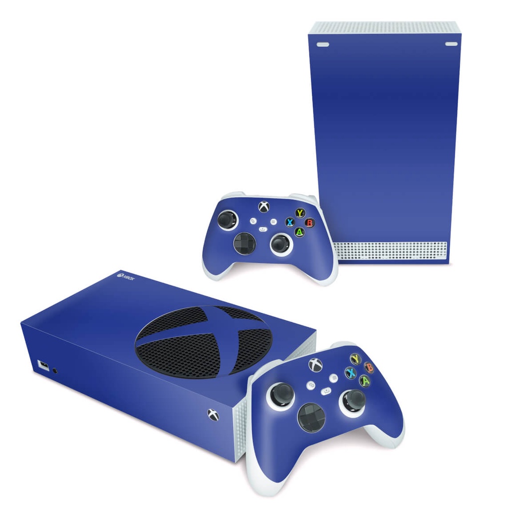 Xbox 360 Slim Skin - Azul Escuro - Pop Arte Skins