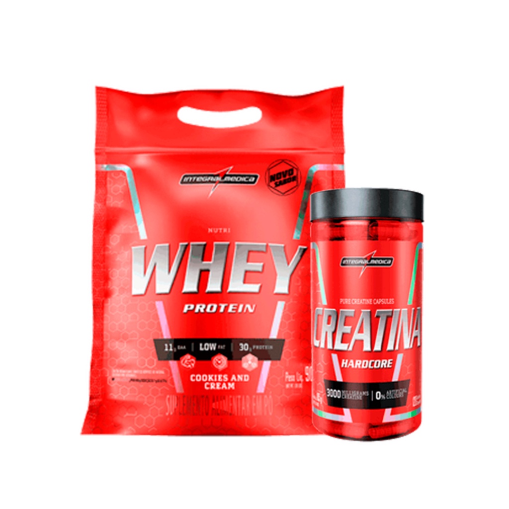 Kit Nutri Whey Refil 900g + Creatina 120 Capsulas – IntegralMedica