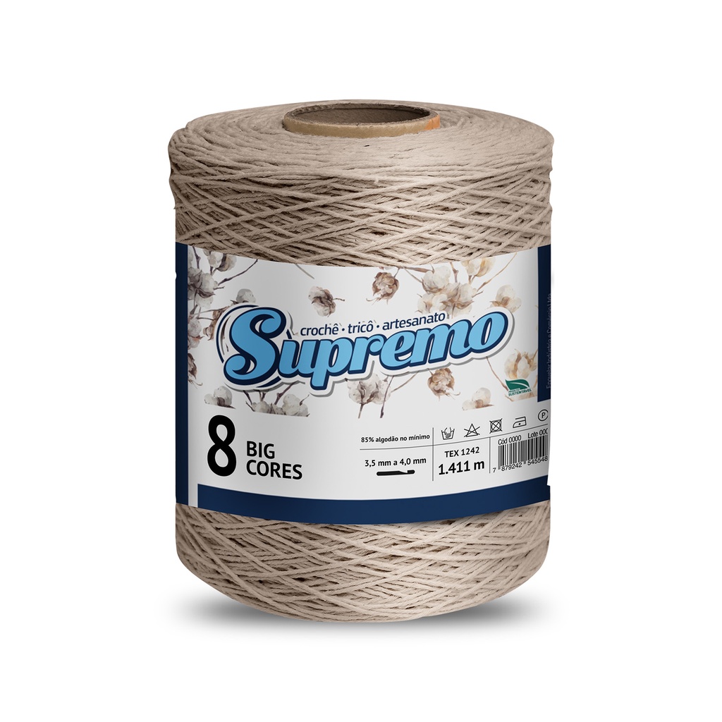 Barbante Supremo 1,8 KG BIG CONE Número 8 - Escolha Cor | Shopee