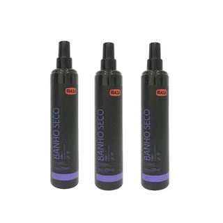 Kit 3 Banho Seco 250ml Ibasa Neutralizador Odores