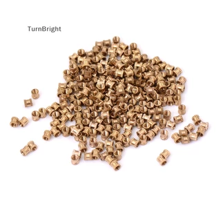 [TurnBright] 200pcs M3 * 4 Insertos De Porcas De Cobre Peças Embutidas Porca De Serpentina 200pcs M3x4mm Latão De Rosca Métrica Knurl Insert Nut Inserção Roscada Métrico Roun