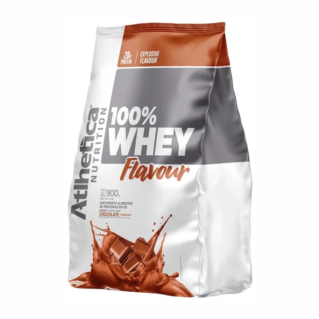 100% Whey Protein Flavour Sabor Chocolate 900g – Atlhetica
