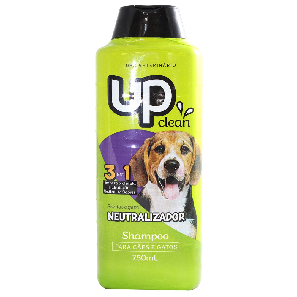 Shampoo Up Clean para Cães e Gatos Neutralizador de Odores 750ml ...
