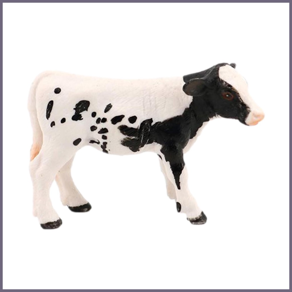 Estátua Do Bezerro Realista Holstein Brinquedos De Vaca Animais Da Fazenda Educativos De Aprendizagem Toy Farm Cow Garden Decor fitshobr