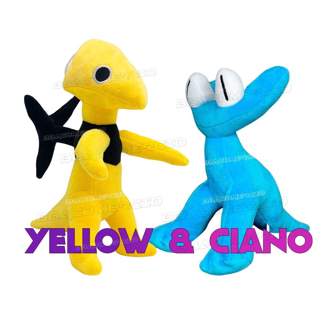 Pelúcia Rainbow Friends Cap 2 Monstro Yellow Pronta Entrega